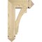 Ekena Millwork Imperial Arts and Crafts Rough Sawn Bracket w/ Offset Brace, Douglas Fir, 6"W x 14"D x 22"H BKT0604X14X22IMP03RDF - alternate 4